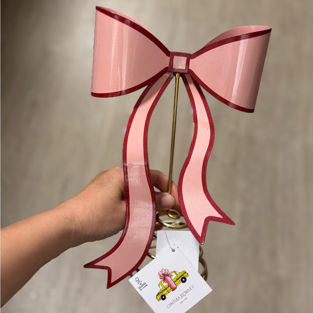 Cynthia Rowley Pink and Red Bow Decoration